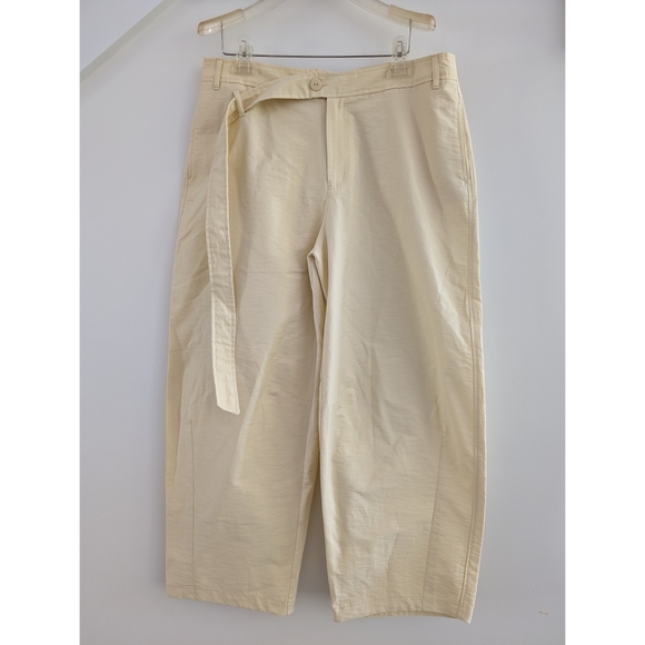 Zara Barrel Leg pants with asymmetrical belt - Picture 4 of 12